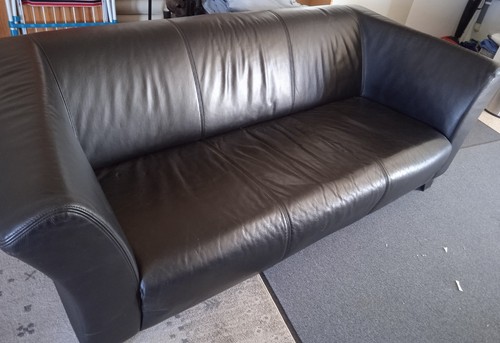 Ikea sofa bya schwarz 3sitzer - ,