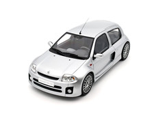 Renault Clio V6 Sport Phase 1 Baujahr 2001 silver OT1034 1:18 OttO-mobile
