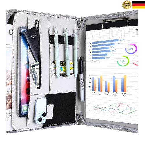 Procase schreibmappe pu - schreibmappe,