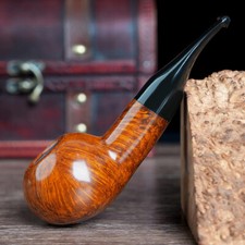 Freehand Briar Pfeife Handarbeit 9mm Filterstiel Tabakpfeife Glatt Verarbeitet