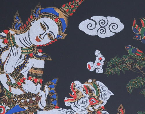 Seidenmalerei thailand - seidenmalerei,