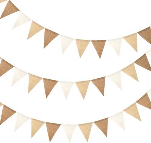 Wimpelkette outdoor beige - wimpelkette,