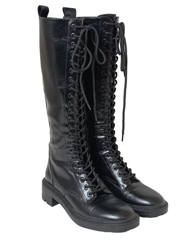 Zara schnürstiefel damen - schnürstiefel,