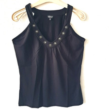 NEU Viventy BERND BERGER Viskose BLUSEN SHIRT m. STRASS Schwarz Gr M 38 festlich