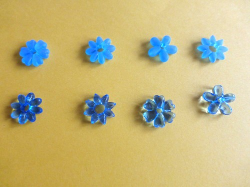 Blumen blau streuelemente - 20,