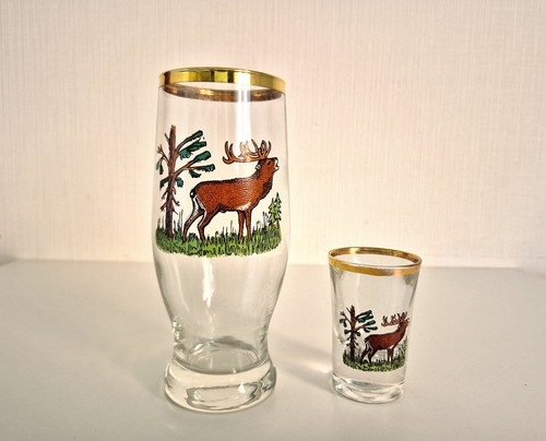 Jagdmotiv hirsch vintage - jagdmotiv,