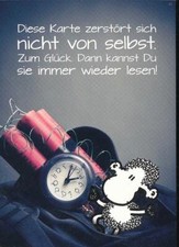 96027 / Sheepworld Postkarte Diese Karte zerstört sich nicht von selbst …