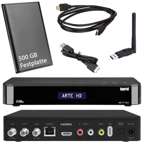 Twin sat receiver - hd, imperial