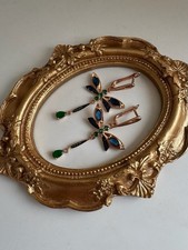 Wunderschöne 585rg gestempelte Ohrringe, Saphir, rolled, 6,3 gr. Neu