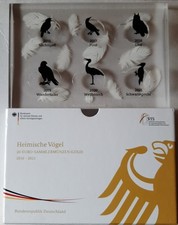 Plexiglas Box, Acrylblock VfS 20 Euro Gold Heimische Vögel 2016 bis 2021