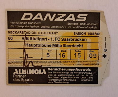 Ticket vfb stuttgart - ticket, 1.