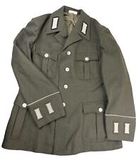 DDR NVA Uniformjacke Soldat Heer mit weißer Biese u Kragenspiegel u. Ärmelpatten