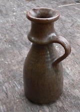 Vase Keramik Flaschenform mit Henkel Henkelvase