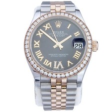 Rolex Datejust 31 Stahl Everose Diamanten Box Papiere