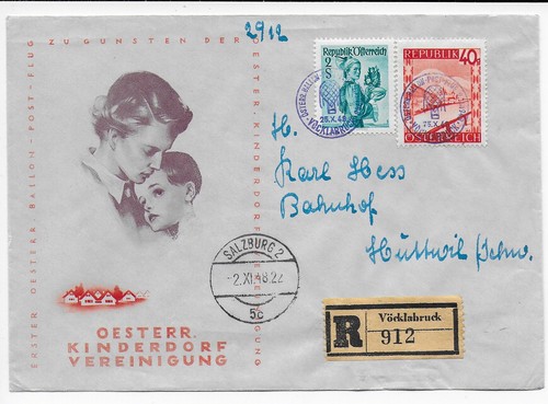 österreich 1948 einschreiben - Österreich,