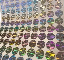 Hologramm Aufkleber 200 x 3D Siegel 15mm rund Original Garantie Sticker Sealed