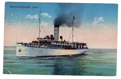 Schiffspost 1910 salon dampfer - schiffspost,