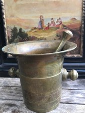 Antiker Bronze Jugendstil Mörser Pastill Apotheker Gefäß Sammlung