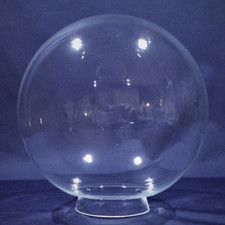 Ersatzglas Leuchtenglas Lampenschirm Kugel Klar-Glas Ø200,215,230,250 mit Kragen