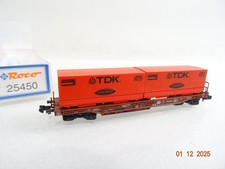 Roco N 25450 Taschenwagen mit Wechselpritsche TDK in OVP RR5150