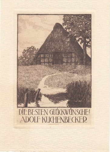 Glückwunsch radierung gerhard - radierung,