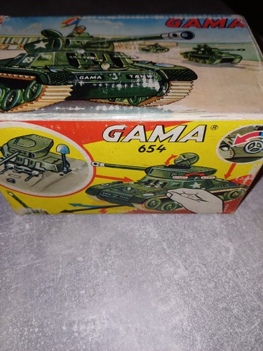 Gama 654 blechspielzeug panzer - gama,