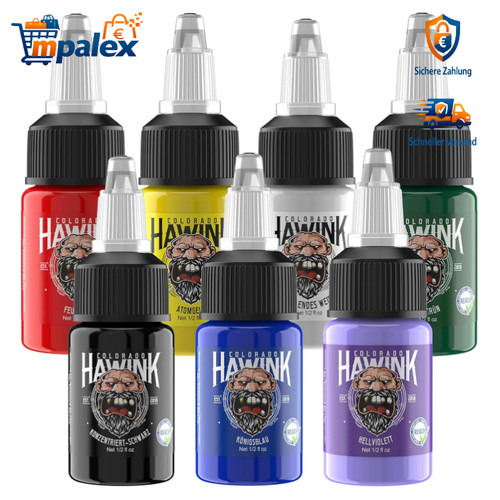 Tattoo tinte set farben 15ml - set,