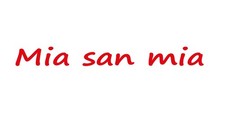 Mia san aufkleber 20cm - san,