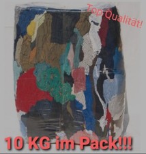 10kg Putzlappen Reinigungstücher Werkstatt Trikot bunt fusselarm Putztücher  
