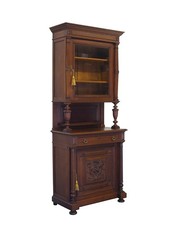 Buffet Buffetschrank Büffet Gründerzeit um 1890 1-türig aus Eiche massiv (11140)