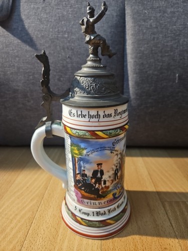 Antiker bierkrug mit - antiker,