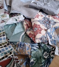 Schönes Patchwork Stoffpaket Stoffreste zum Basteln Nähen  Viele Stoffe eingeste