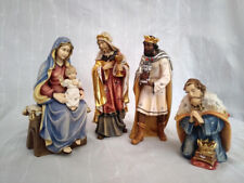 Kostner Krippenfiguren  "Anbetung der Könige"aus Massivholz geschnitzt 16 cm