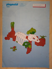 Playmobil Bauanleitung 3040 Dinoskelett , A4 , 7 Seiten