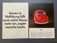 VW 1500 Volkswagen Käfer Nichts Neues Mehr Oldtimer 1966 Vintage Werbung Reklame