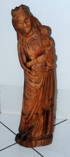 Holzfigur geschnitzt  Heilige Maria mit Jesuskind ca.59 Cm schöne Erhaltung