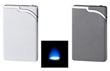 Feuerzeug Eurojet C Flat , 2 Motive, edel Sturmfeuerzeug Jet Gasfeuerzeug