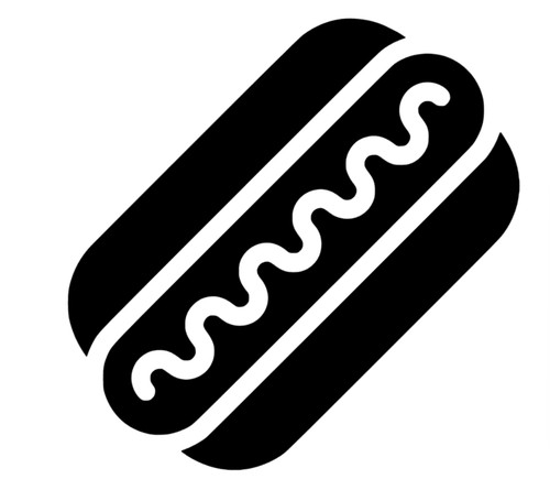 Hotdog aufkleber sticker auto - hotdog,