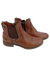 MUSTANG Stiefelette Damen Gr. 40 Braun Casual Vintage Ankle Boots