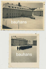 2 x Foto Kaserne Ort ? Soldaten Wehrmacht 2.WK  (5342x)