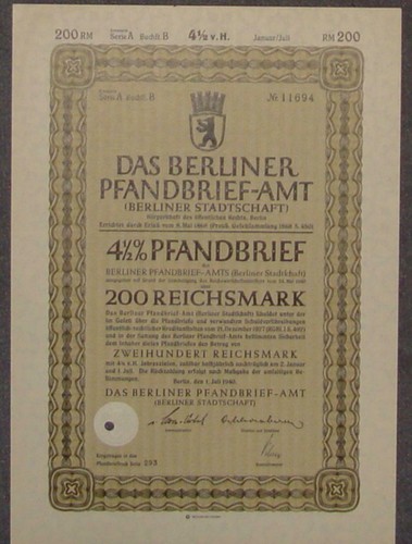Berliner pfandbrief amt - berliner, %