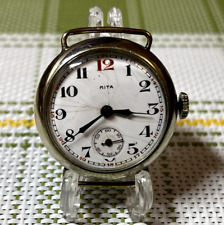 Armbanduhr MITA Handaufzug Swiss Militär ca. 1940er Sammlerstück Vintage RARE