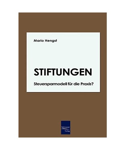 Stiftungen steuersparmodell - stiftungen,