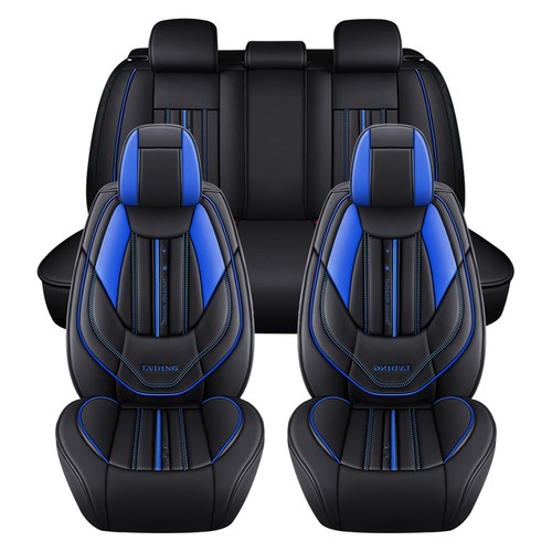 Schwarz blau leder vollset - pu,