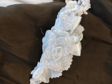 Hochzeit Haarschmuck Braut  Haarreif Spange weiß