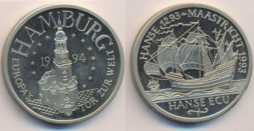 Medaille hanse ecu 1994 - ecu,