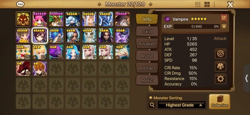 Summoners war starter ld5 - war,