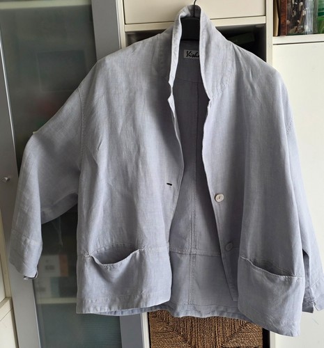 Yisha hellgraue jacke leinen - hellgraue,