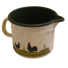 Emaille milchtopf schnabeltopf - emaille,