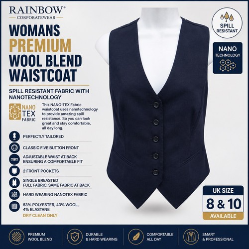 Damen wollmischung weste - wollmischung,